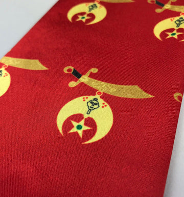 Masonic Shriner Emblem necktie Unique_Regalia